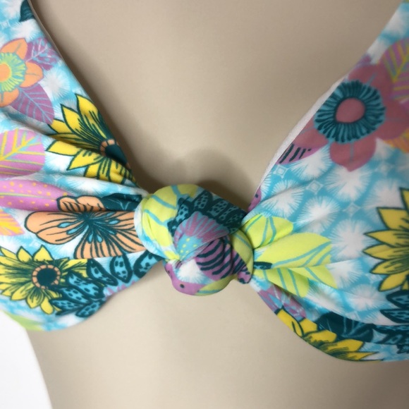 NWT Salt Cove Juniors Printed Scrunchie-Strap Bikini Top SIZE SMALL NEW WITH TAG - Picture 3 of 9